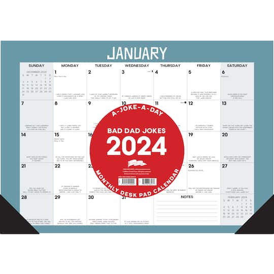2024 Bad Dad Jokes Desk Calendar